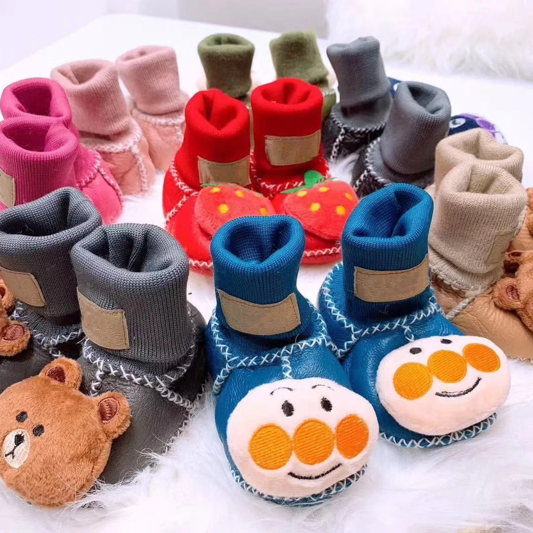 

Soft Soled Toddler Cute Animal Cartoon Sheepskin Boot Newborn Baby Fur Socks Booties