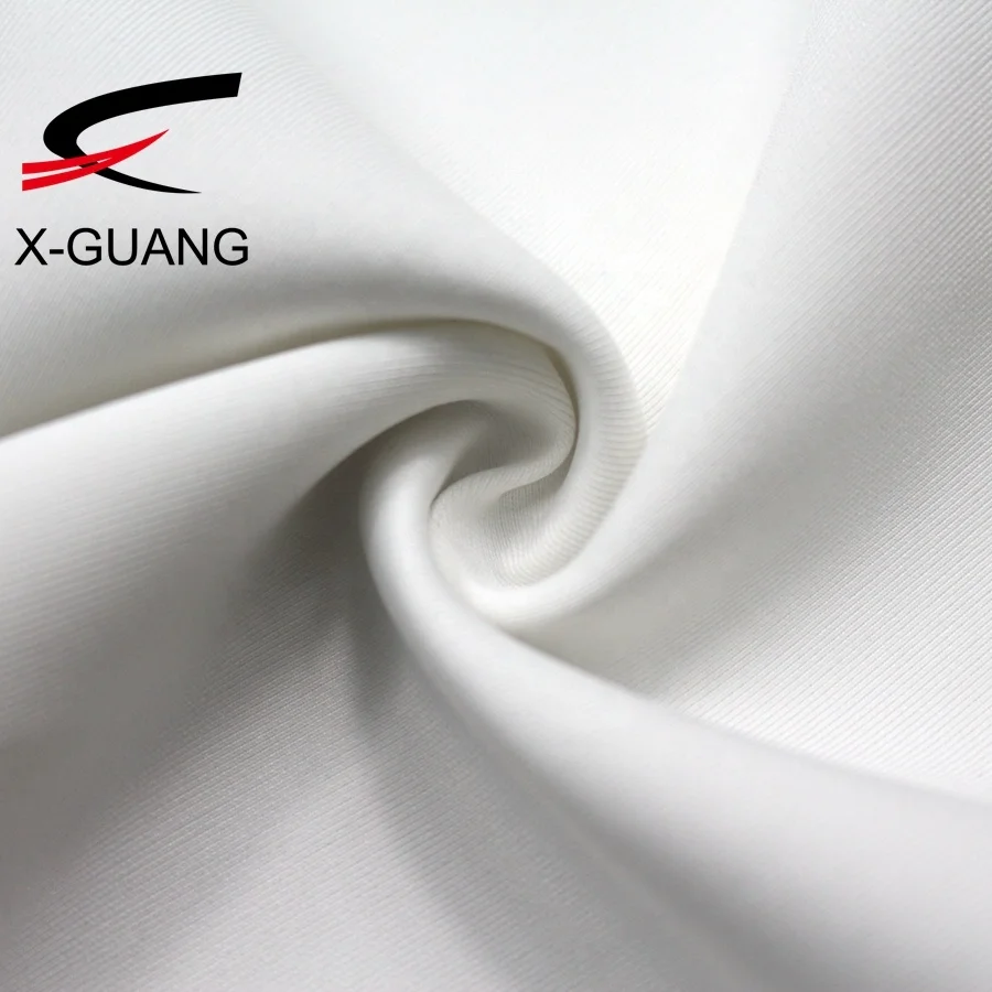 320gsm Recycle Fabrica Textiles Scuba Crepe Fabric Polyester Spandex Plastic Bottles With GRS Approval