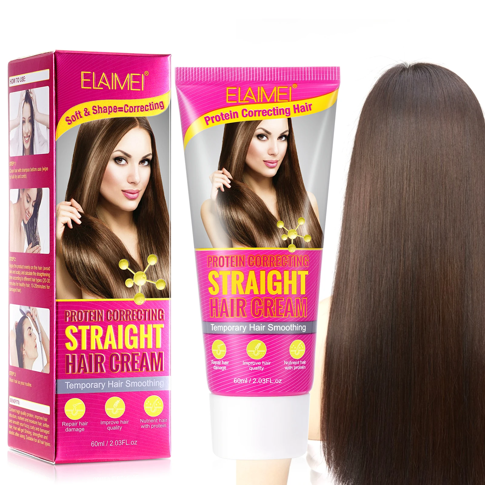 

OEM Private Label Hair Relaxer Cream Protein Correcting Hair Straightening Cream Professional Collagen Hair Straightener Cream