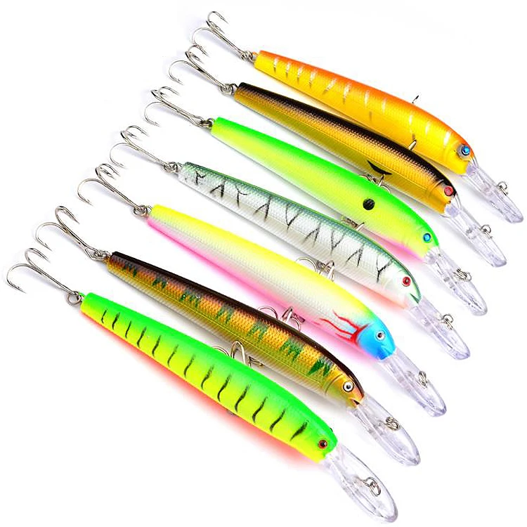 

WEIHE Salt Water 4# hook stickbaits fishing minnow hard plastic lure, See details