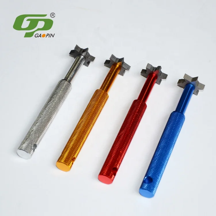 

New Style Factory Price Golf Sharpener Clubs Cleaner 6 Heads Golf Accessories Tool Golf Cleanser, Golden,blue,red etc