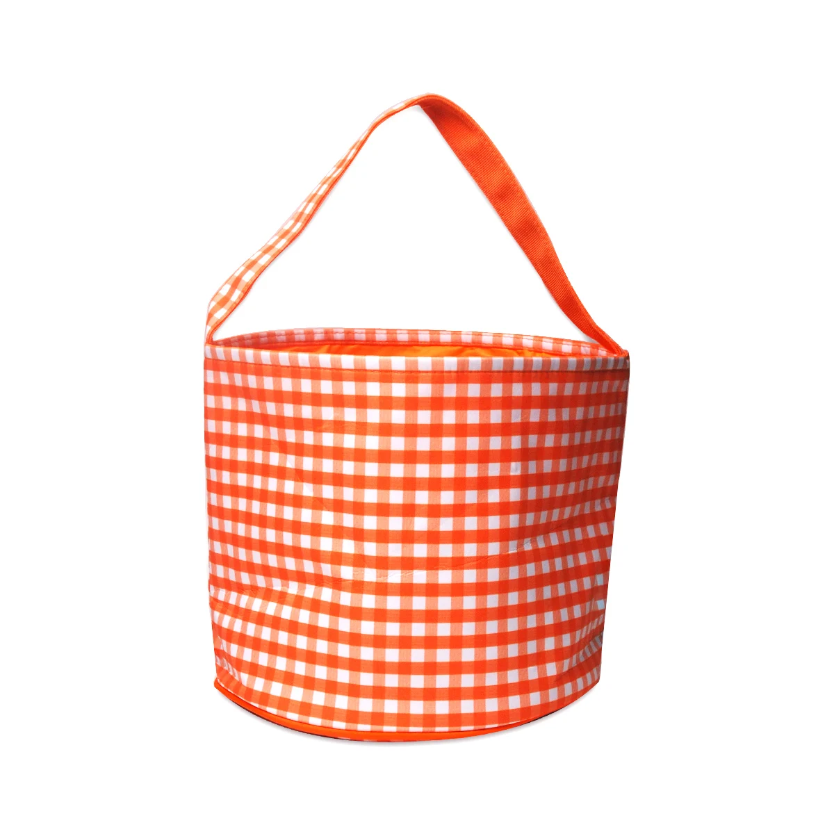 

2021 Wholesale Halloween Trick or Treat Bags Halloween Candy Buckets Tote Bags Orange Black with Candy Corn DOM1061352