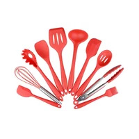 

Non-stick heat resistant silicon rubber kitchen accessories tool serving spatula scraper flexible silicone cooking spoon