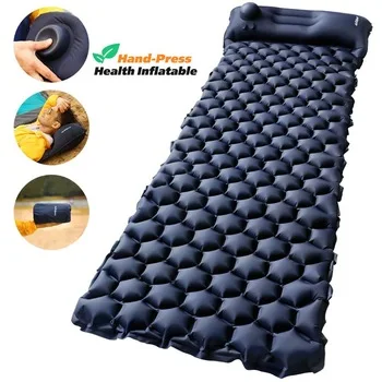 

Chinese Good Quality Lightweight Camping Mattress Inflatable Sleeping Mat for outdoor Camping, Blue, green or customized