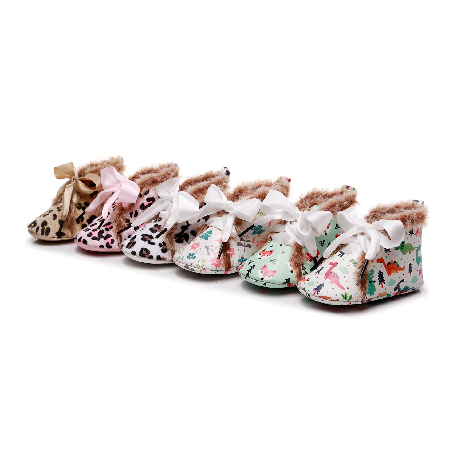 

New fashion baby Girls winter printed warm shoes baby prewalker, Picture shows