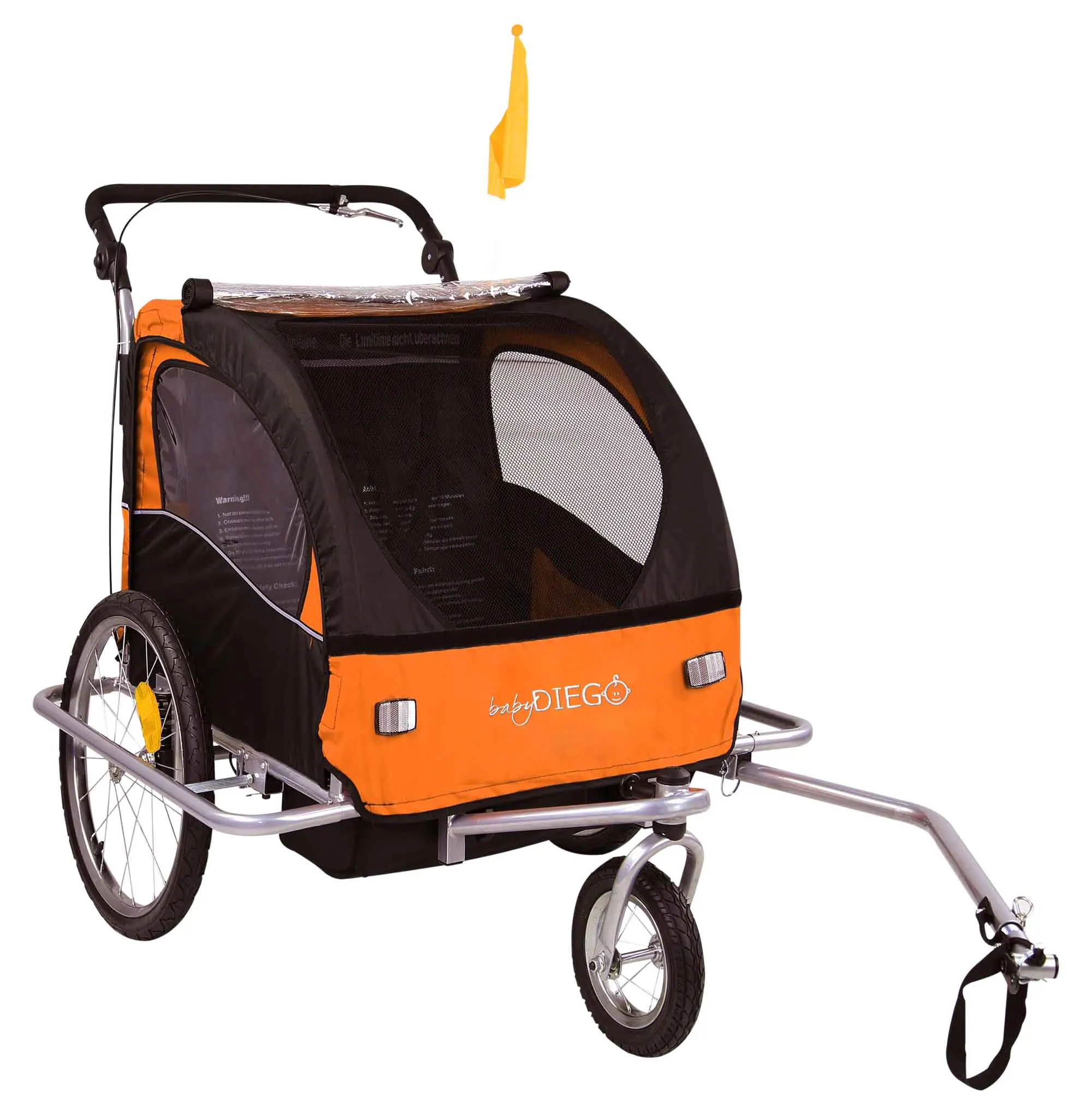 Multifunktions Baby Fahrrad Anhänger Kinderwagen (mit