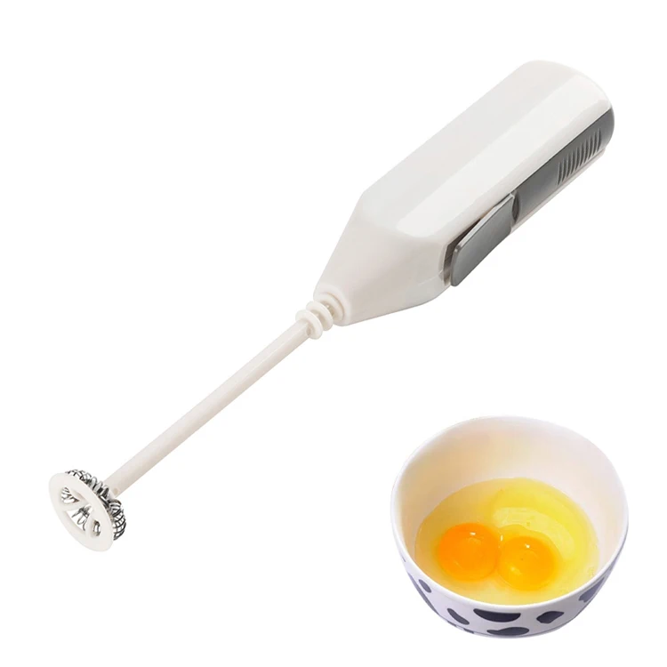 High Quality Eco-friendly Kitchen Utensils Natural Kitchen Gadgets High Speed Battery Operated Egg Milk Frother Coffee Mixer 