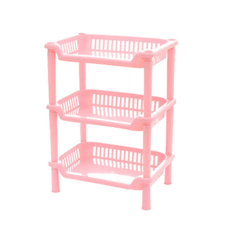 

Wholesale 3-tier Square plastic bathroom shelf storage rack / toilet kitchen shelf storage rack