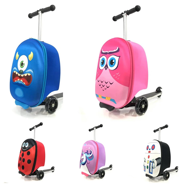 19 zoll günstige kinder trolley gepäck tasche für kleine MOQ Kinder EVA klapp räder für gepäck kinder reise koffer