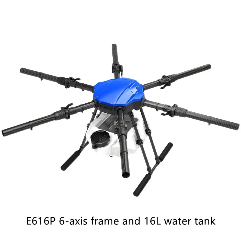 

EFT New upgrade E616P 6 axis 16L 16kg agricultural spray drone frame(1648mm wheelbase)and water tank uav