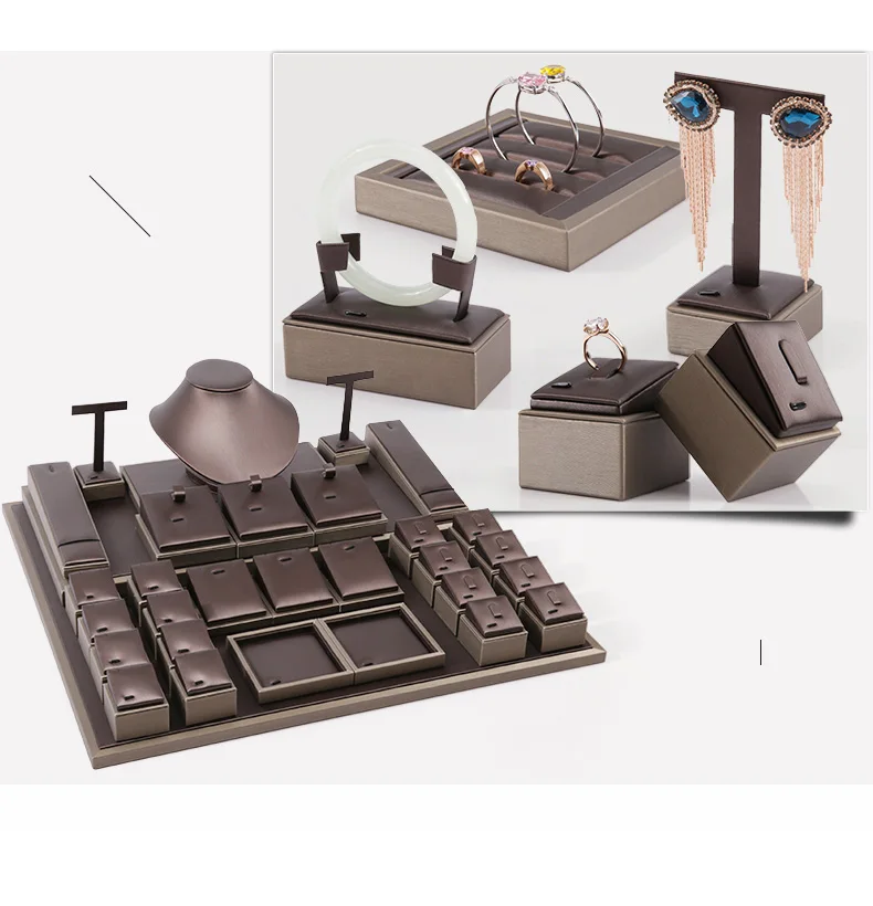 Digu Customized Leather Jewelry Display Props Wholesale Necklace