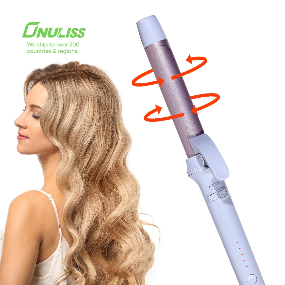 

2 in 1 Hair Straightener and Curler Auto Curling Iron Rotating Curler Hair Rollers Automatic Hair Curler