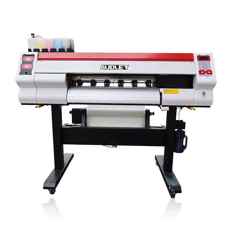 

New hot dtf double EPS F1018 XP600 head audley Heat Transfer pet Film Printer and Dusting Machine process for t shirt printing