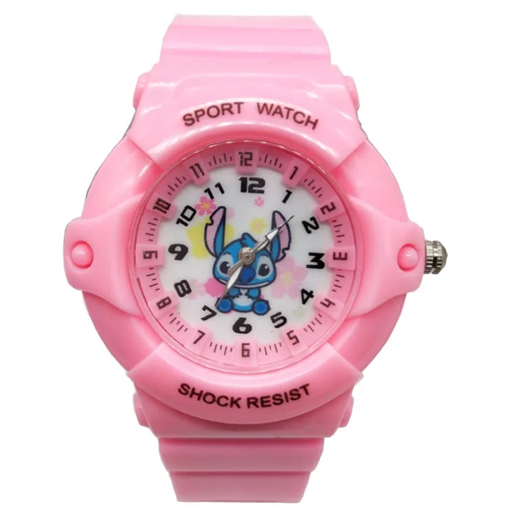 

Children's cartoon boy /girl student silicone three-dimensional digital Stitch waterproof watch