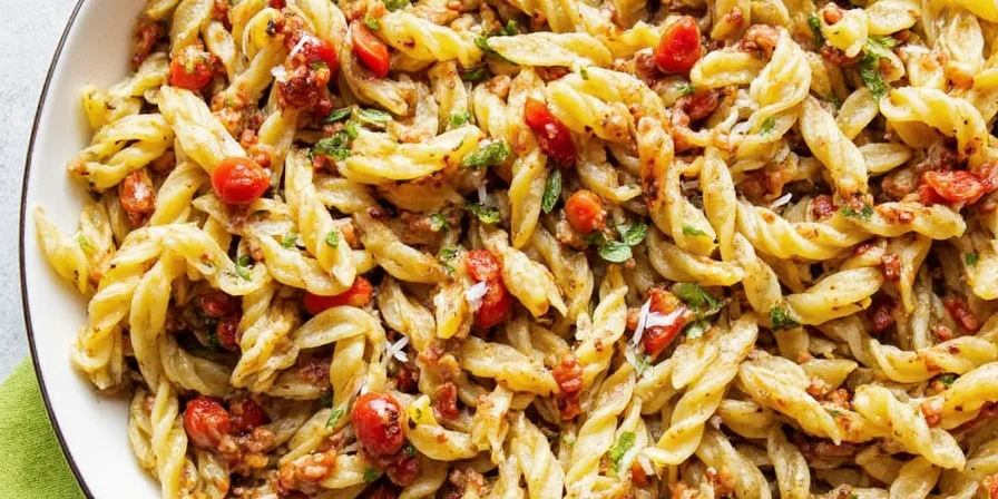 Gochugaru roasted carrots in pasta