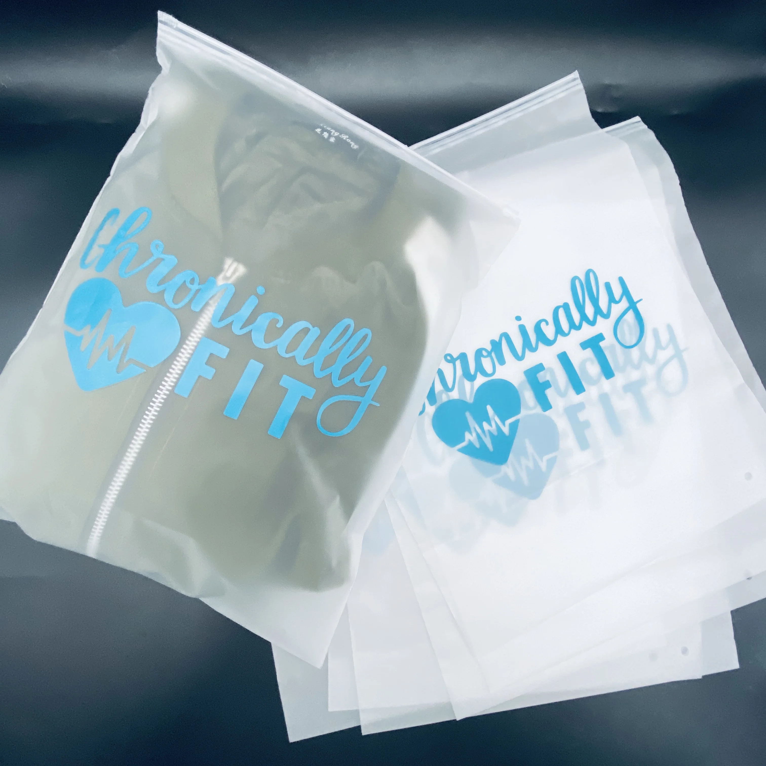 Small Clear 10 Bags Slider Plastic Clothing Storage Travel Ziplock Zipper Slide