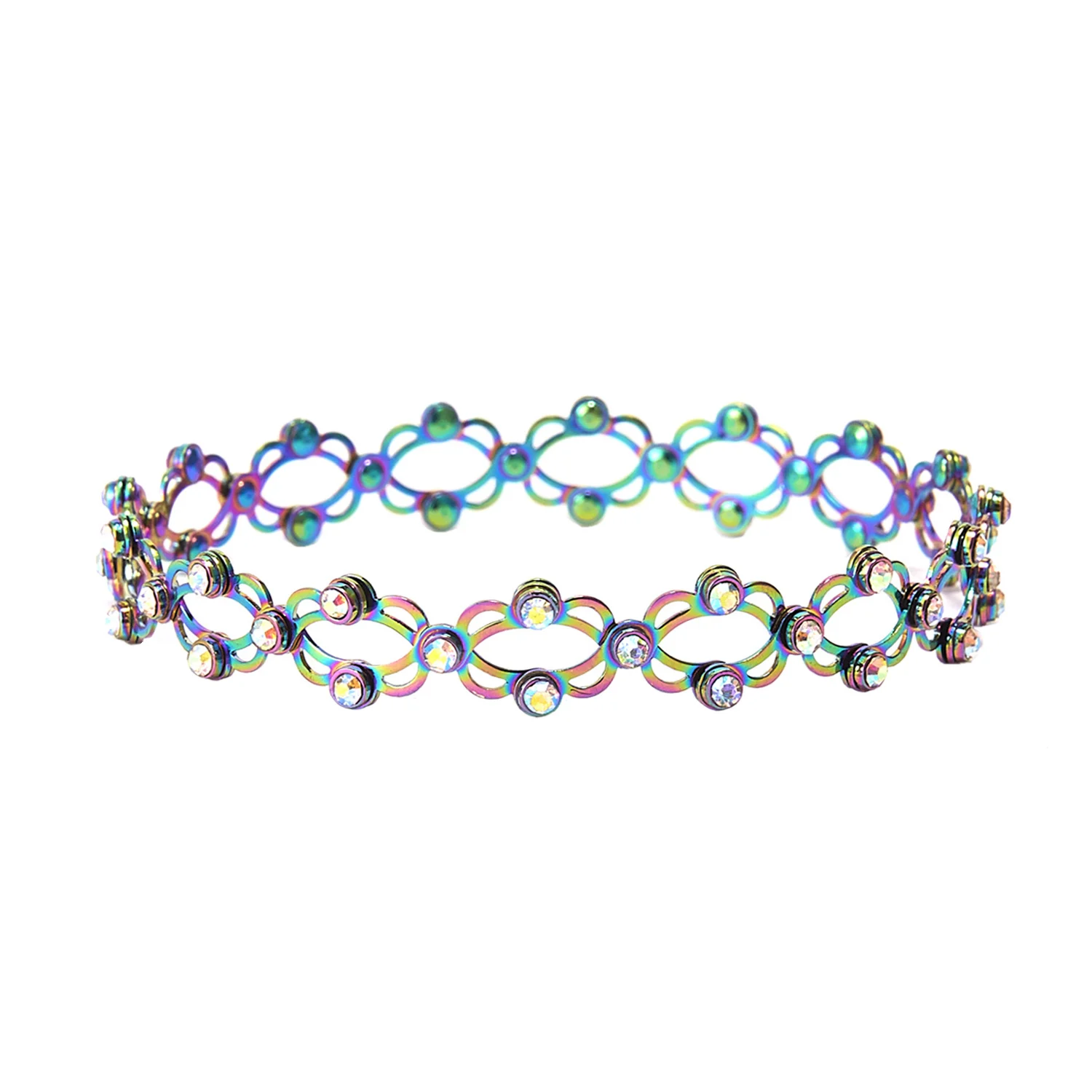 

Colorful Magic 3-in-1 Folding Retractable Ring Bracelet Brass CZ Bracelet Telescopic 24K Gold plated Rings Bracelet, Gold,silver,colorful