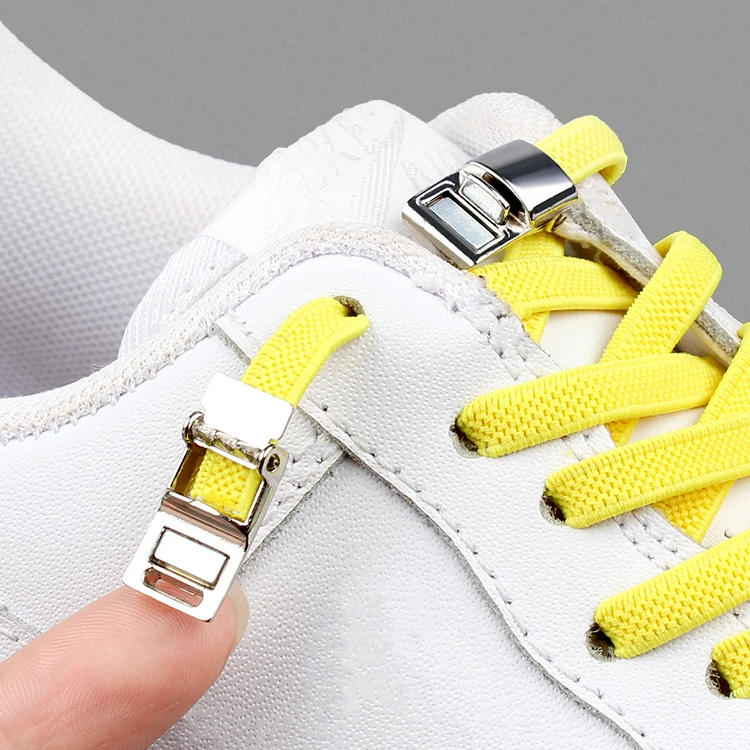 

New Upgrade Magnetic Shoelaces Elastic No tie Shoe laces Sneaker Laces Shoes Lazy Shoelace Lock  Fits All Kids & Adult