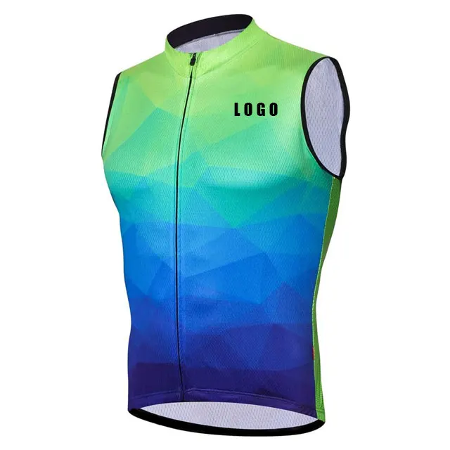 

Custom logo 100% Polyester Cycling Gilet Breathable Team Cycling Vest, Custom color