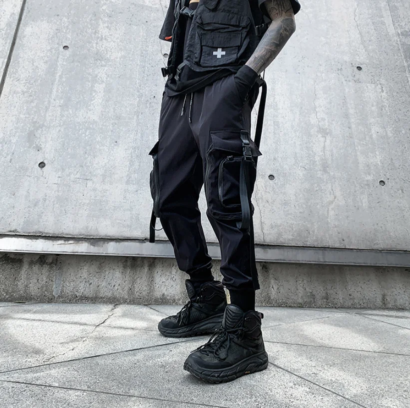 

sweatpants Casual jogging pants man Trousers reflective cargo pants men streetwear pants, Can provide different swatchbooks to choose colors