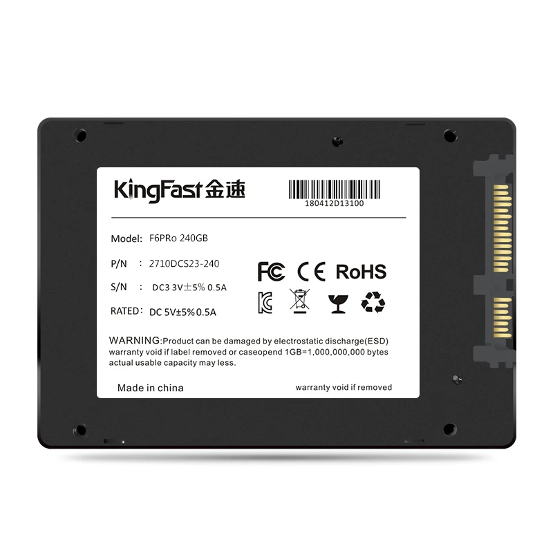 

Kingfast SSD 240GB 2.5 inch sata III solid state drive, Black