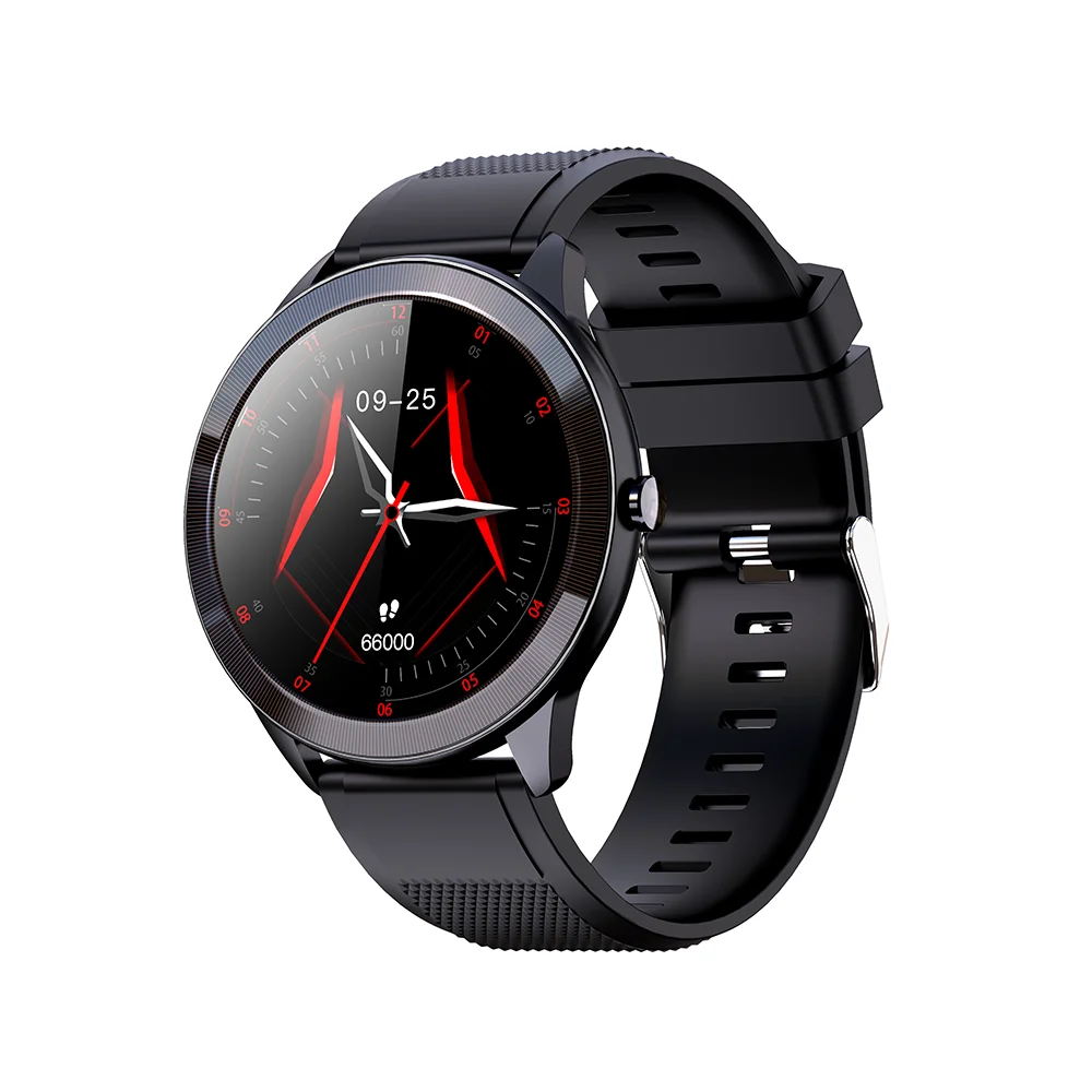 

KarenM SN93 Smart Watch Round Touch Display IP68 Waterproof Blood Oxygen Breath Training Compatible for IOS Android