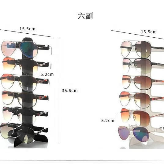 

4 pairs of glasses display frame color counter sunglasses holder display for exhibition glasses store