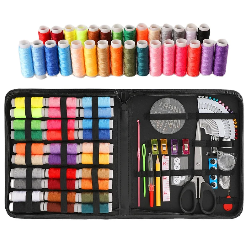 

30 Thread Quantity Easy To Carry Home Travel Sewing Kit Sewing Repair Combination 112-Piece Set Sewing Kit