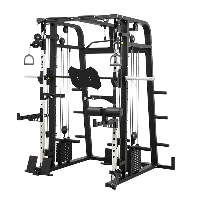 

2021 hot selling new arrival smith frame smith multi machine cable smith machine with bench, Black