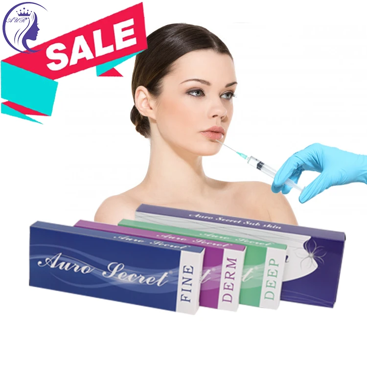 Buy 2ml hyaluronic acid dermal cross linked fillers injections fine derm ha gel injection for face