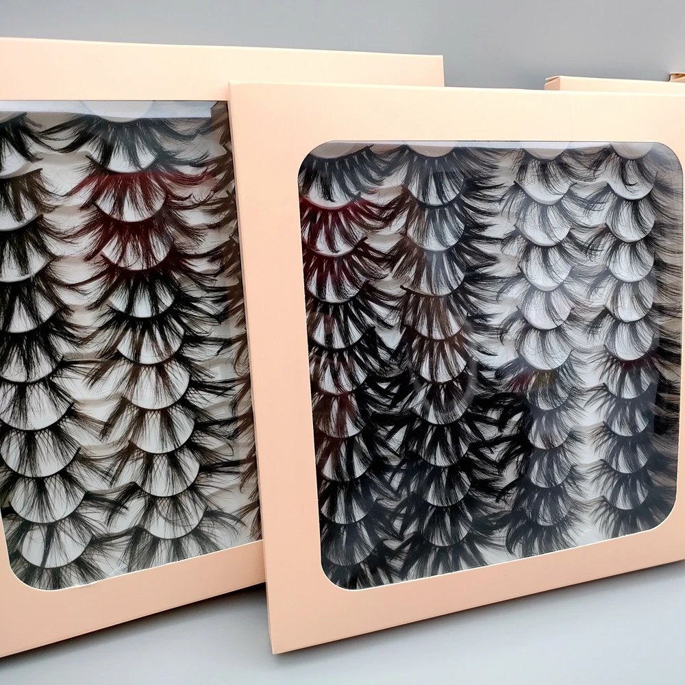 

eyelash training book custom eye lashesh box 20 pair packaging