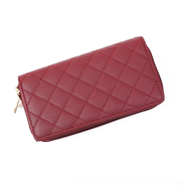 

Long Style Purse Coin Holder Small Clutch Handbag PU Leather Women Wallet, Customized color