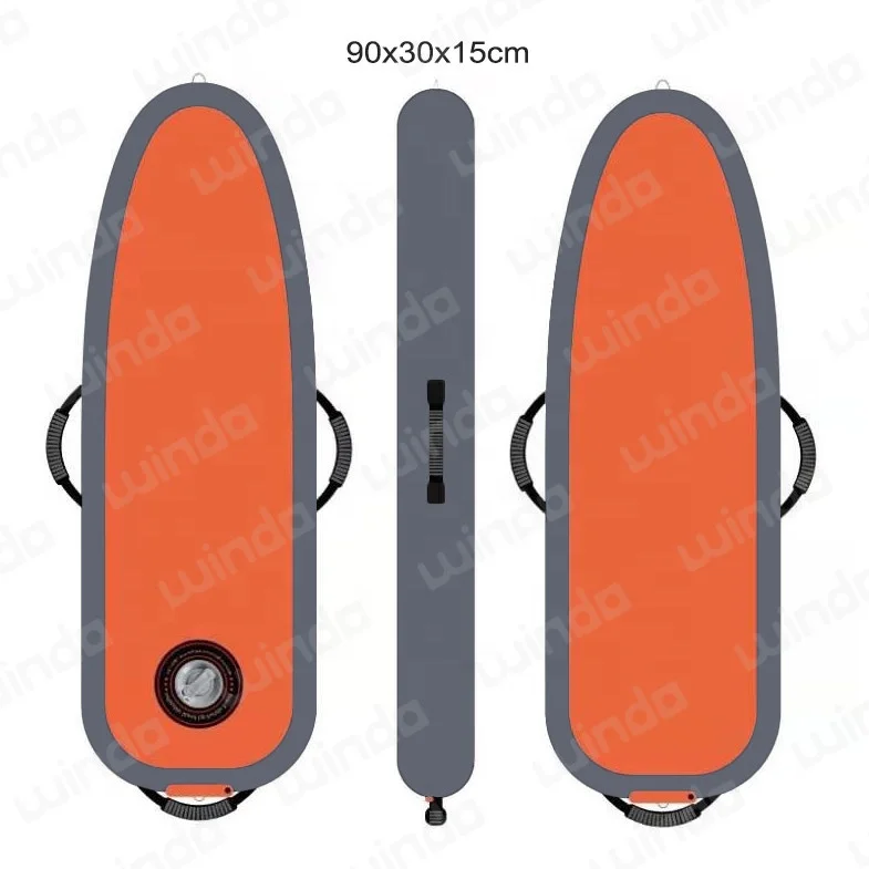 

Drop Stitch Folding Double Layer PVC Fishing Inflatable Remote Buoy Dive Hunter Marine Spearfishing Float, Orange,blue, yellow, red, black etc.