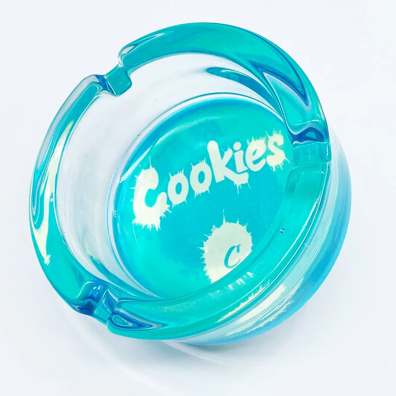 

SHINY R&M GLOW Ash tray small glass cigar cenicero custom smoking accessories, Random shipment