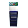 Strong 5 layer shelf supermarket fruits layout paper stand display rack