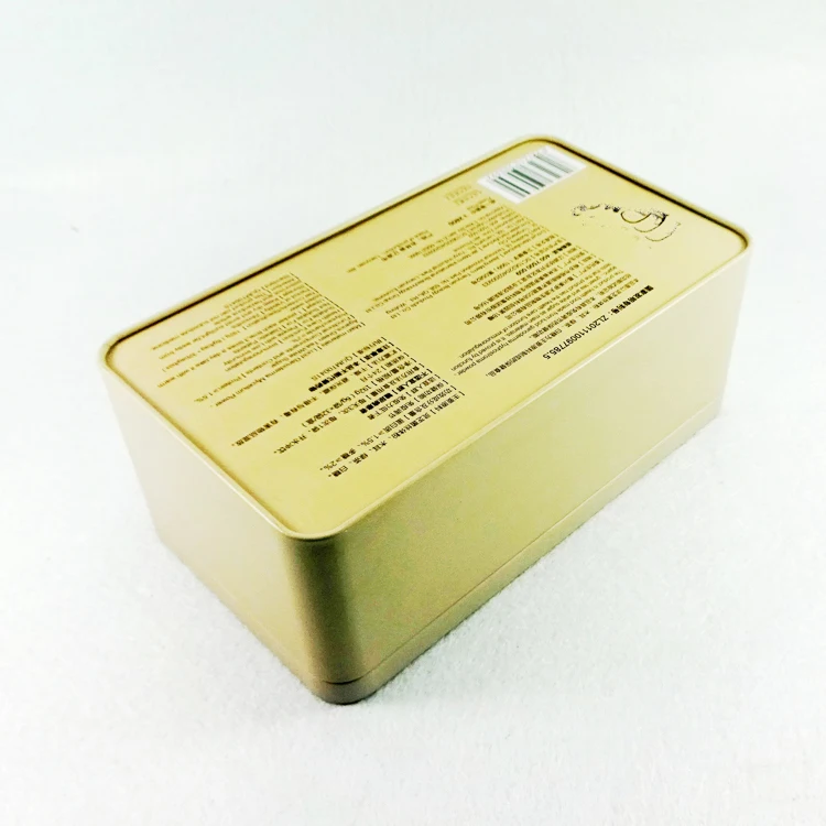 
199*112*78MM rectangle metal material medicine packing tea storage box 