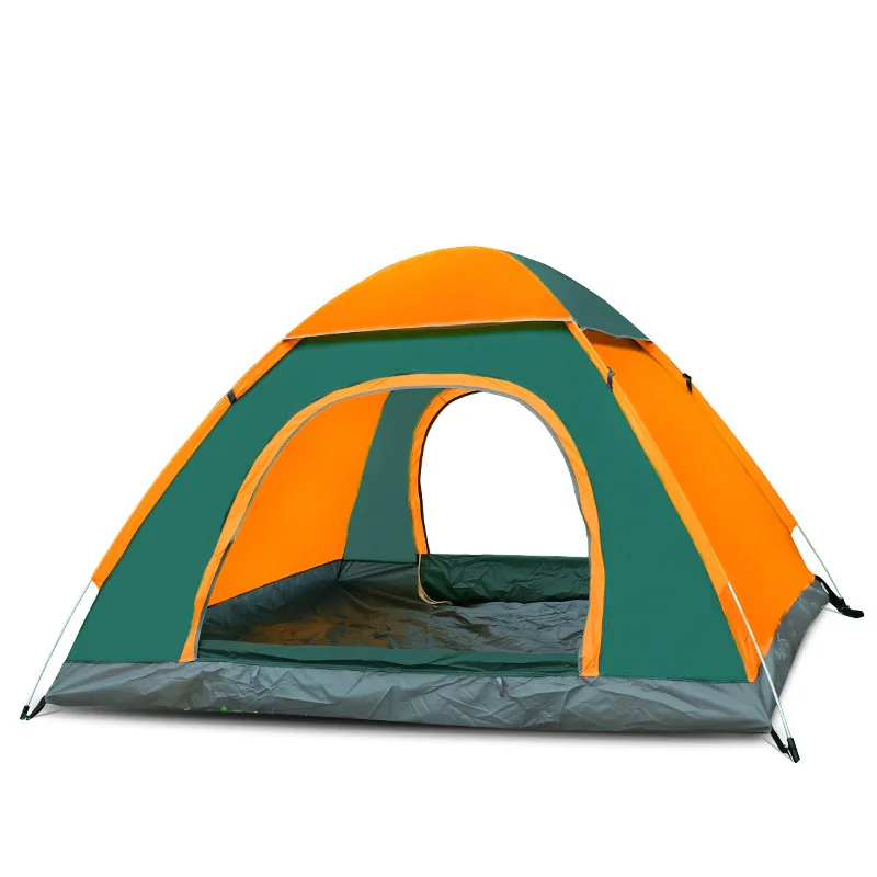 

Outdoor Camping Tent Waterproof Automatic Folding 3-4 Person Easy to Build, Blue/green/camouflage/orange green