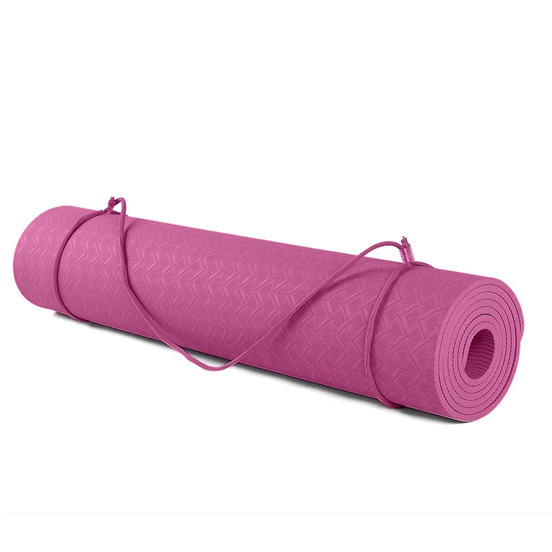 

Customized Logo High Quality Eco Friendly Meditation Non Slip Yoga Mat Tpe, Black/purple/pink/rose/green/blue