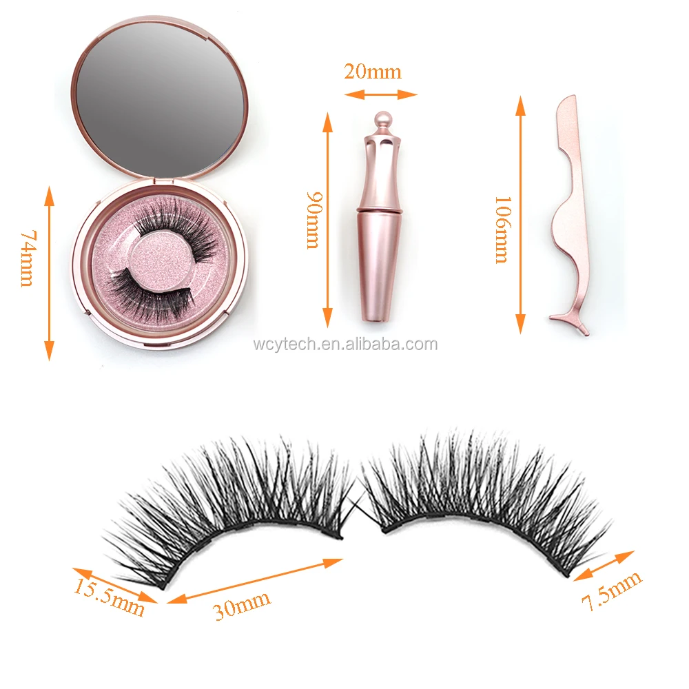 Wholesale Eyelashes Private Label Mink Eyelashes With Eyeliner Kit Lash