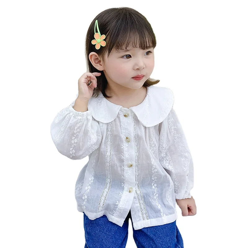 

Girls' Shirts Lace Tops Fall Pastoral Style Shirts Fall 2020 New Korean Tops