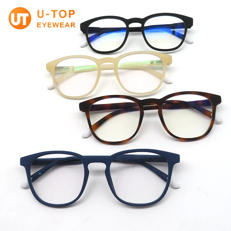 

U-Top Fashion custom logo eyeglasses TR Optical Frames men Women wholesale Computer Glasses anti blue light blocking glasses