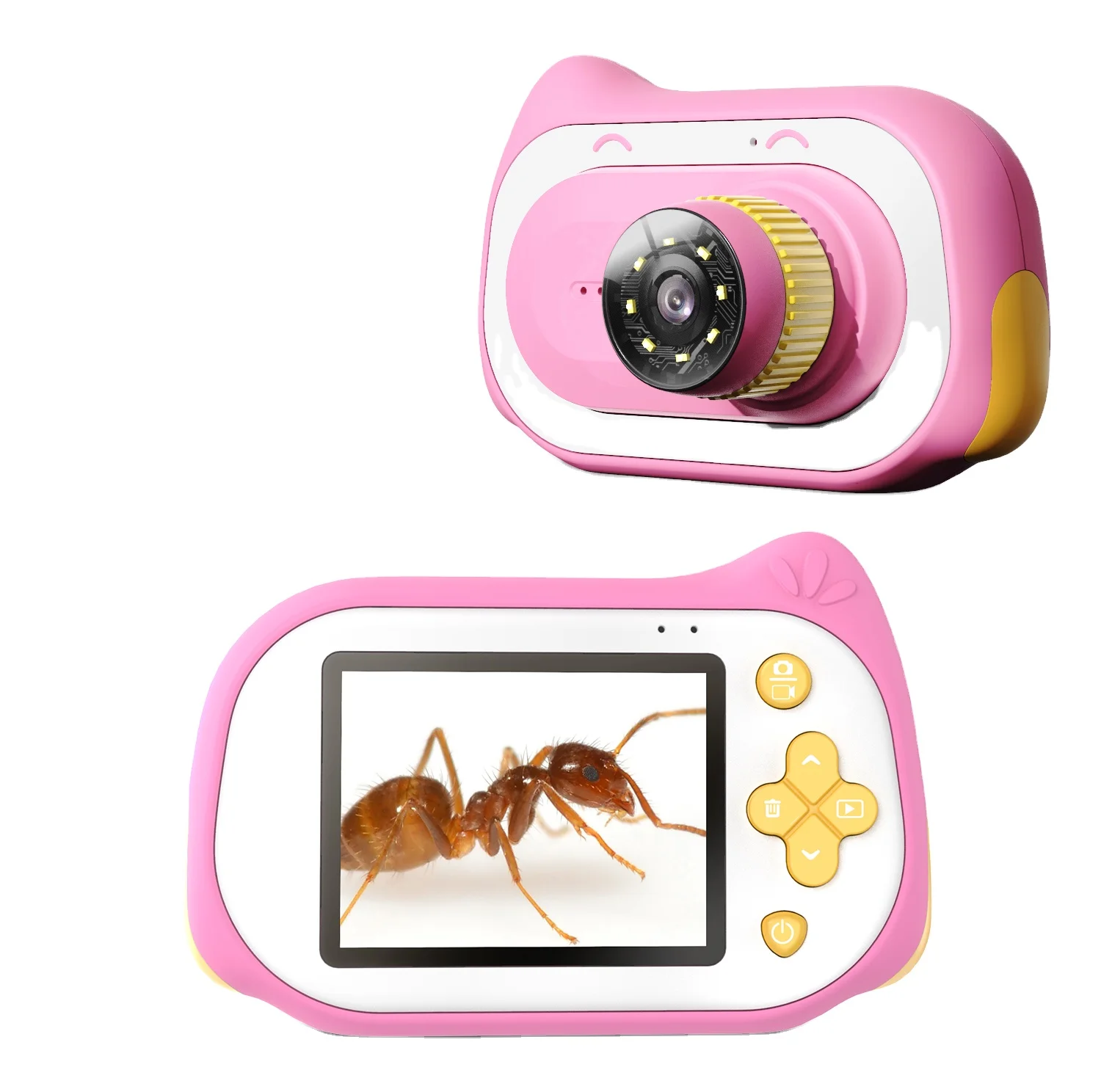 

2020 Birthday Party Selfie Function 15MP Microscope Gift Kids Video Camera Digital Camera for Kids