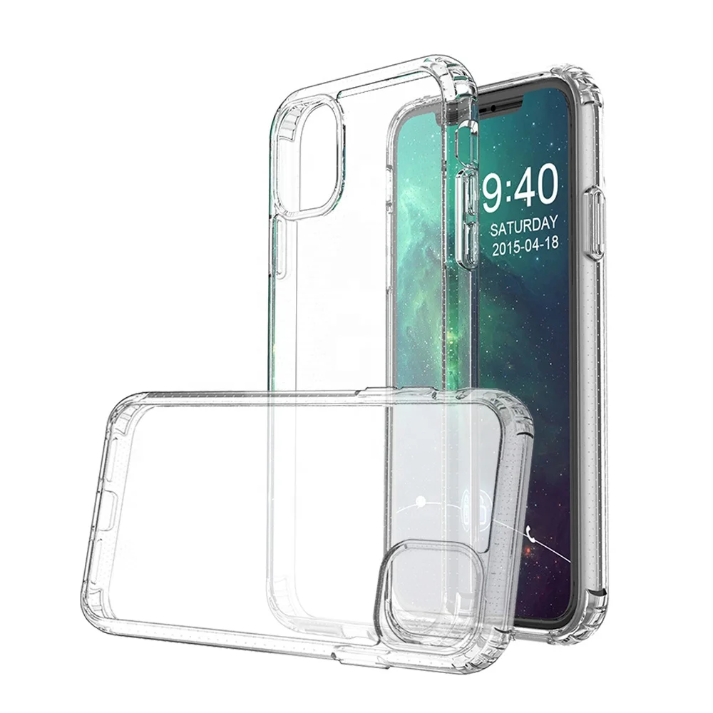 

Custom Bulk Shockproof Anti Yellow TPU Transparent Acrylic Clear Cell Phone Case for iphone 13 12 11 Pro Max, Black,dark khaki,blue,red,white,dark green
