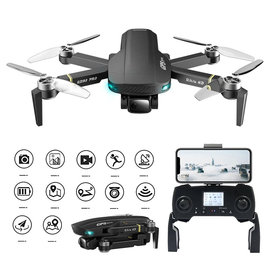 

GPS Drone HD 6K Camera Professional 1200m Transmission Drone Brushless Motor Foldable Quadcopter RC Dron