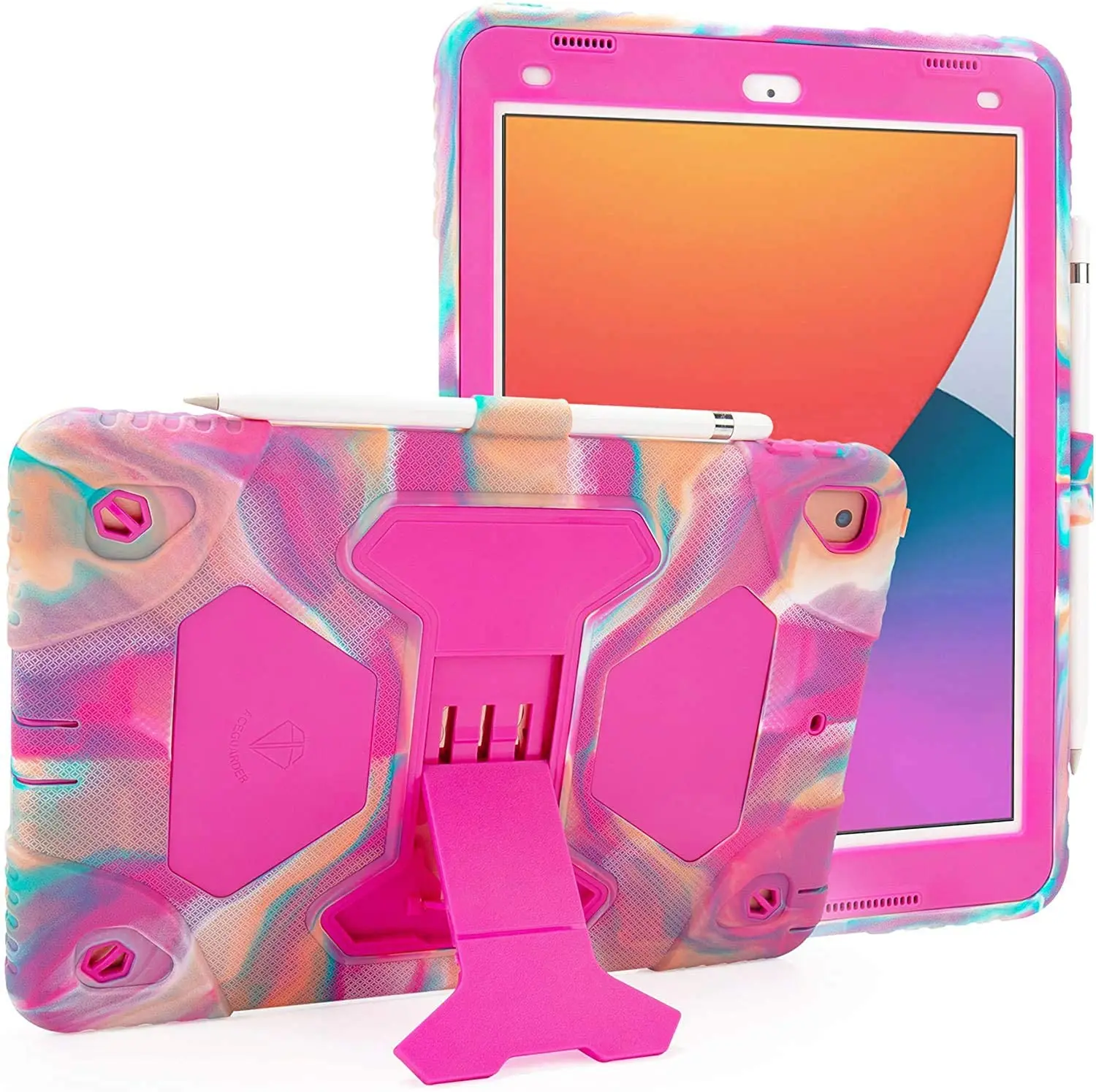 

Hard Plastic rubber tablet cover for iPad 10.2 7th generation case