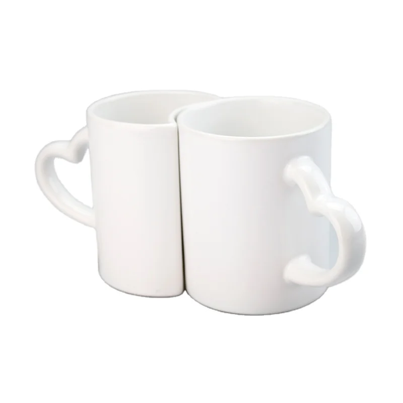 

Factory Price Custom Logo Print White Blank Sublimation Couple Mug