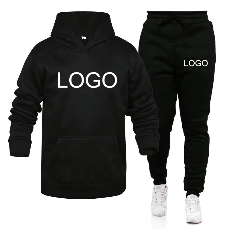 

Size S-XXXL Wholesale Unisex Hoodies Set Logo Custom Private Label Plain Athletic Couple Unisex Fashion Pullover Hoodie