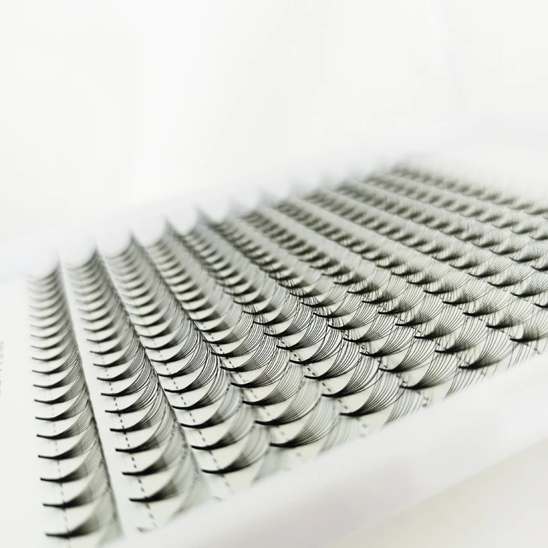 

Premade volume fans 12 row Eyelashes extension supplies Individual Eyelash Extensions, Black