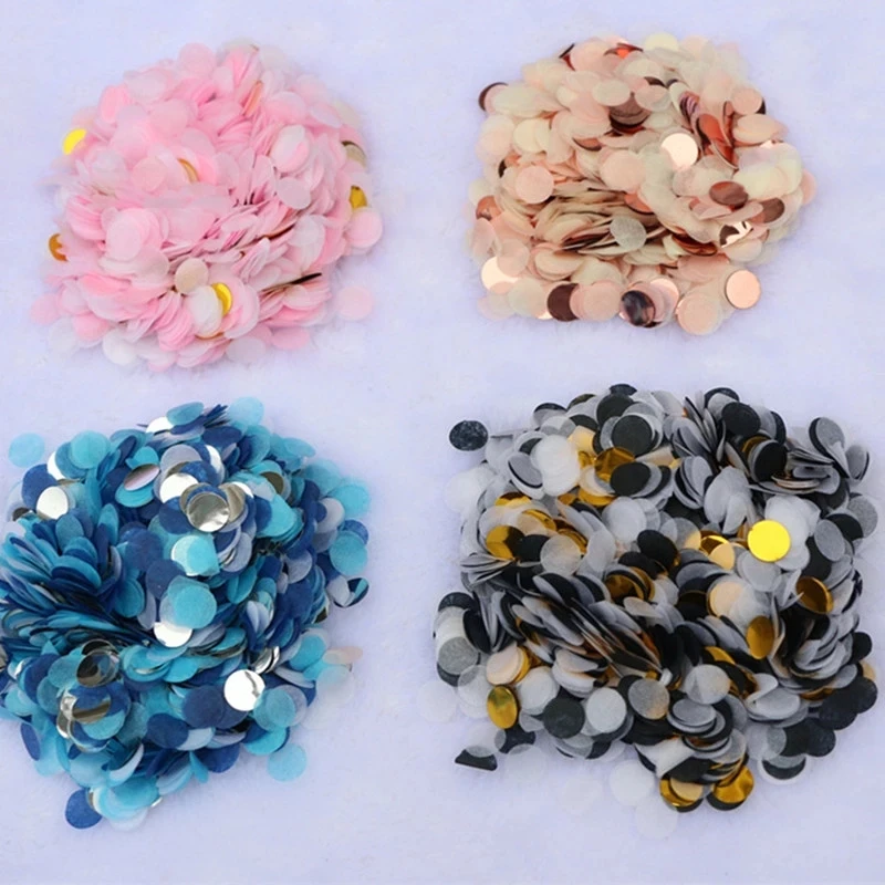 

Confetti Mix Color for Wedding Birthday Party Decoration Round Tissue for Clear Balloons Accessories