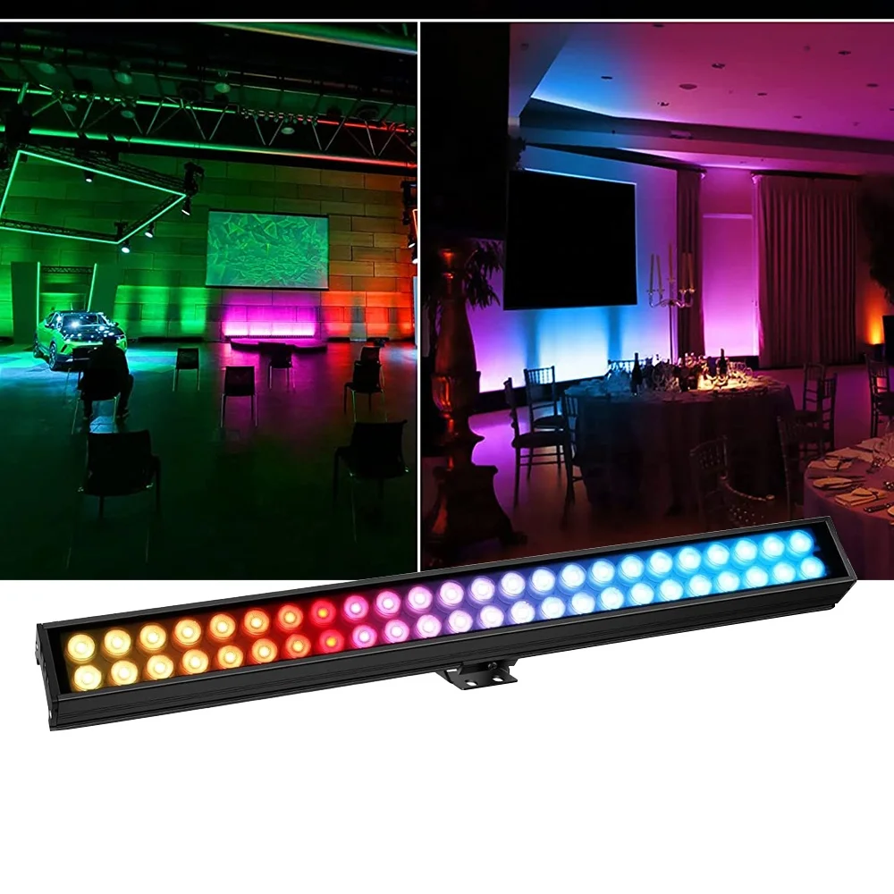 

35W adjustable linear RGB lighting stage lights IP65 waterproof with remote control wedding stage hotel wall wash lights